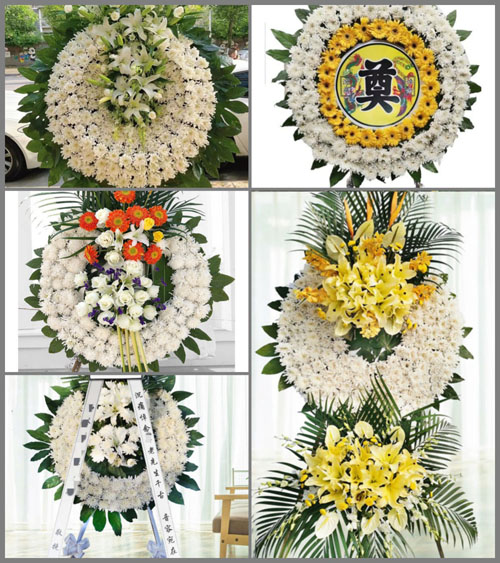 山西长治沁县松村乡王家峪村花圈速递